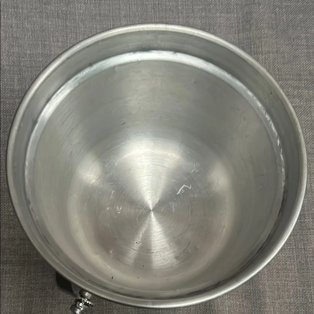 NASCO-Italy MCM 50’s Hammered Aluminum Ice bucket Vintage #0210255